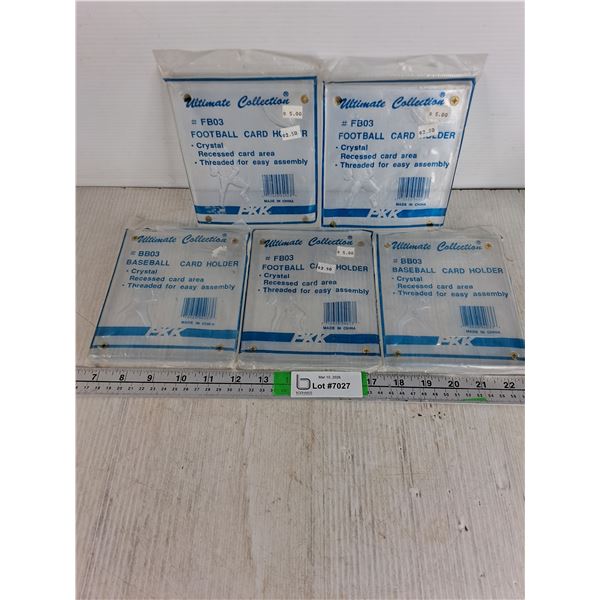 (5) Ultimate Collection Football/Baseball Card Holder-sealed