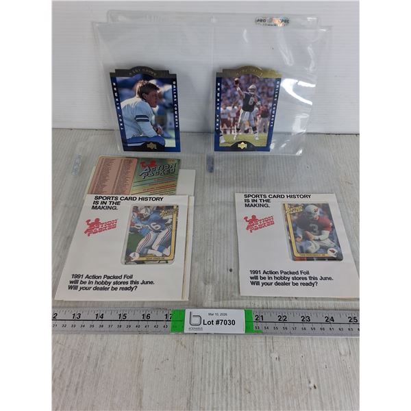 Assorted NFL Cards Featuring Troy Aikman and others as pictured