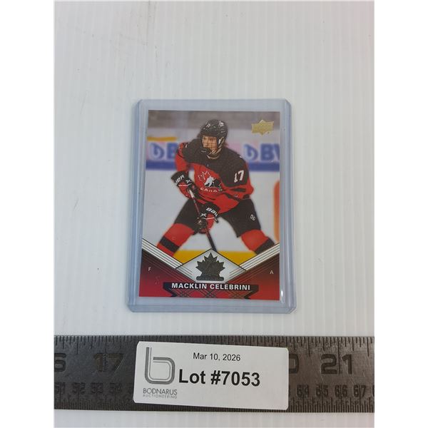 Macklin Celebrini Rookie Hockey Card-Cannot Guarantee Authenticity