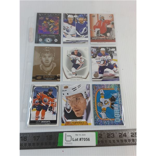 Pack of 9 Hockey Cards- Rookies & Allstars-Cannot Guarantee Authenticity