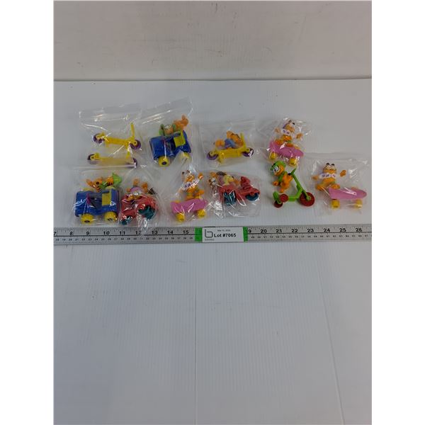 (10) Vintage Garfield and Odie Plastic Figures from McDonald's Happy Meals