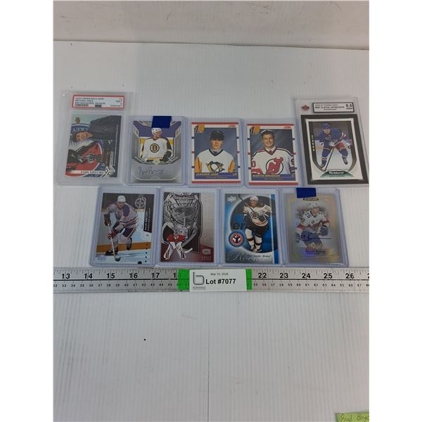 (9) Hockey Cards-Featuring Rookie Jagr,Brodeur,Seguin,Lafreniere and more as pictured