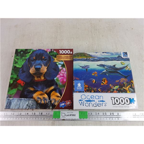 (2) 1000 Piece Jigsaw Puzzles