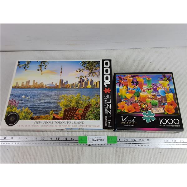 (2) 1000 Piece Jigsaw Puzzles
