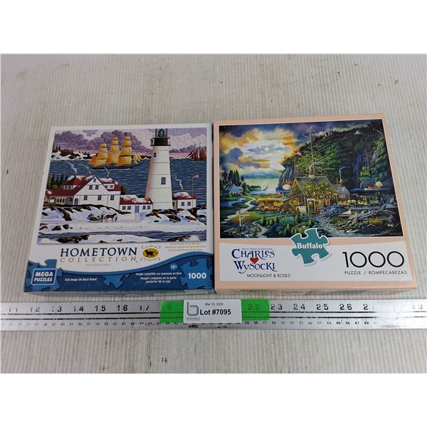 (2) 1000 Piece Jigsaw Puzzles