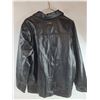 Image 2 : *Faux Leather Jacket - Size L, EA Collection Men's Black - Italy Style Moto Bomber