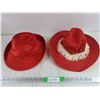 Image 1 : (2) Red Dress Up Hats