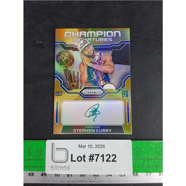 Champion Signatures Stephen Curry Autographed Trading Card, CANNOT AUTHENTICATE
