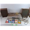 Image 1 : Realistic AM/FM 8 Track Stereo Record System & (5) 8 Track Stereo Cassettes - As Is, PICKUP ONLY