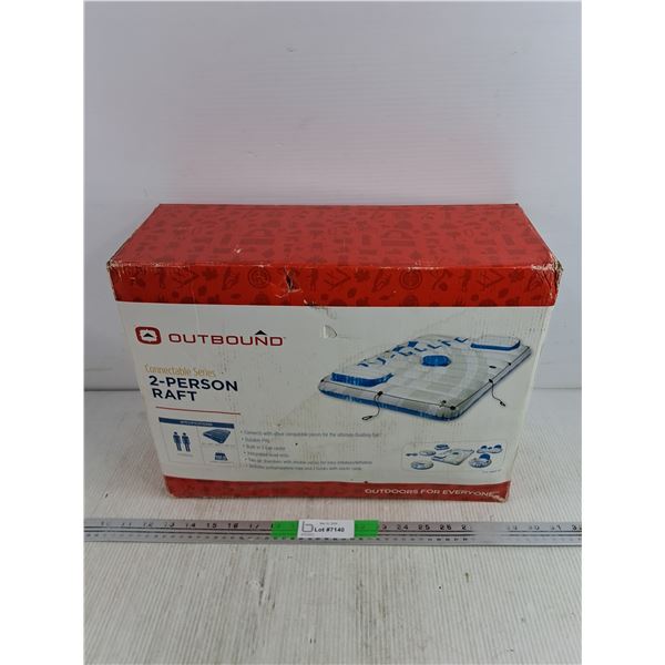 Outbound 2 Person Raft 81" x 60", Sealed, As Is