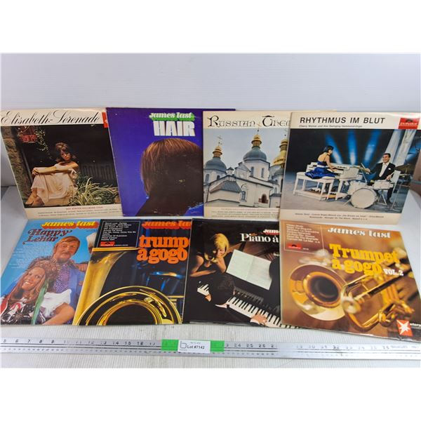 Assorted Vinyl Records - James Last, Russian Themes, Elizabeth Serenade