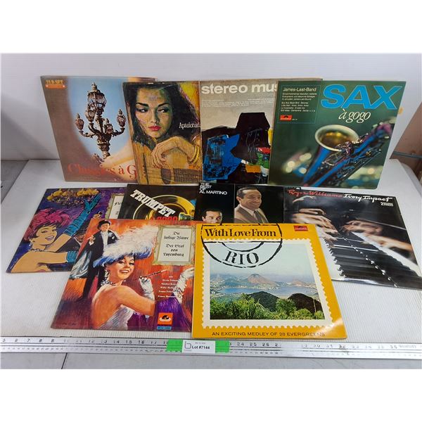 Assorted Vinyl Records - Sax A Gogo,  With Love From Rio, The Best of Al Martino