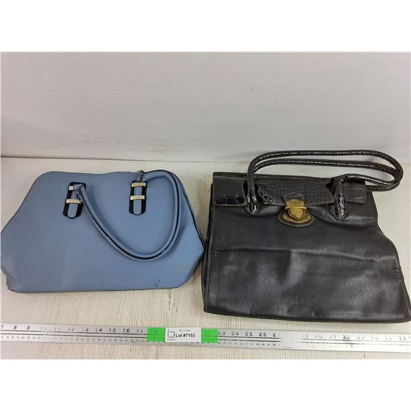 (2) Faux Leather Women's Purses