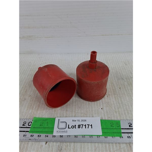 (2) Vintage Coleman Filter Funnels