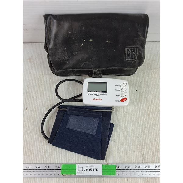 Sunbeam Digital Blood Pressure Meter - As Is, Needs Batteries
