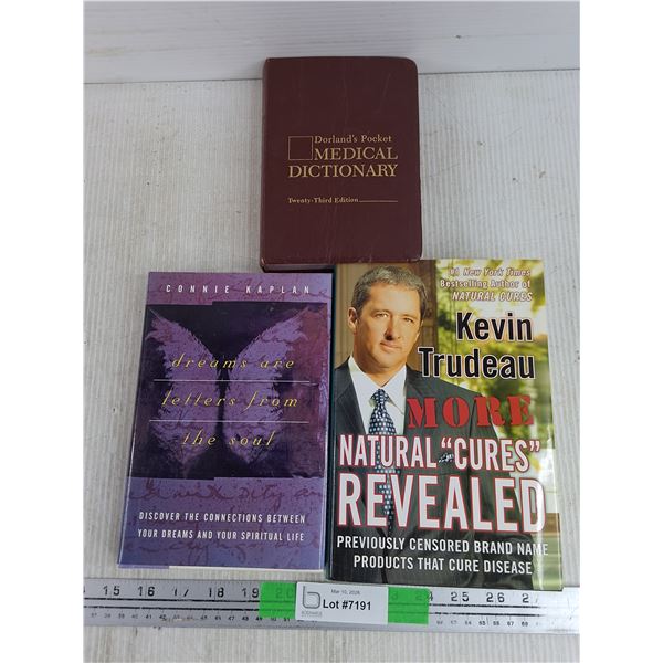 (3) Books - Connie Kaplan, Kevin Trudeau, Medical Dictionary