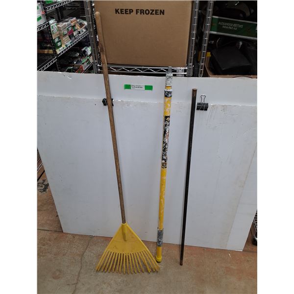 *Leaf Rake, 48" Metal Bar, Sta - Lok Handle 52", PICKUP ONLY