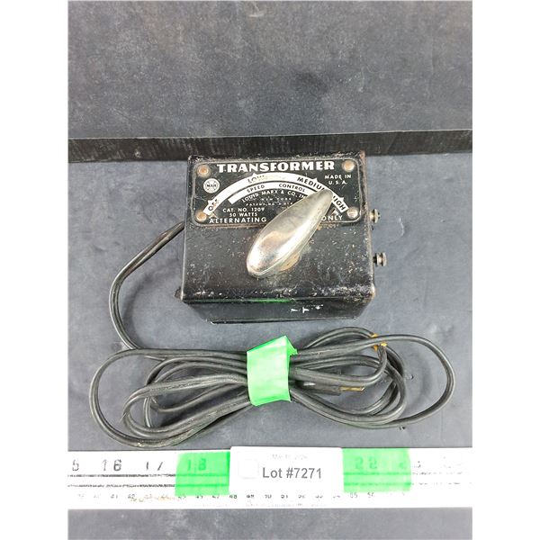 Vintage Louis Marx & Co Transformer - As Is