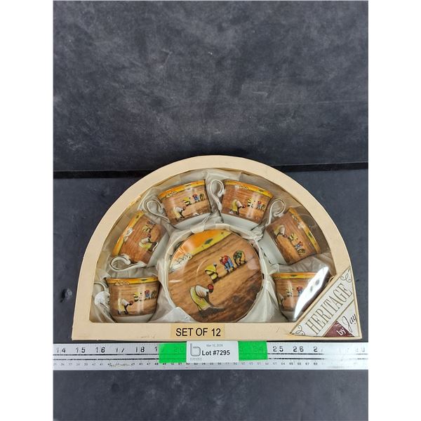 Heritage By Jay Ceramic Tea Cup & Saucer Set