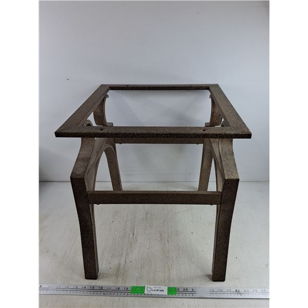 *Cast Metal Plant Stand/Side Table Base 19" x 17" x 17", PICKUP ONLY