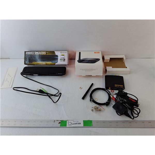 1Mii Bluetooth Receiver & Iocrest Computer Speaker