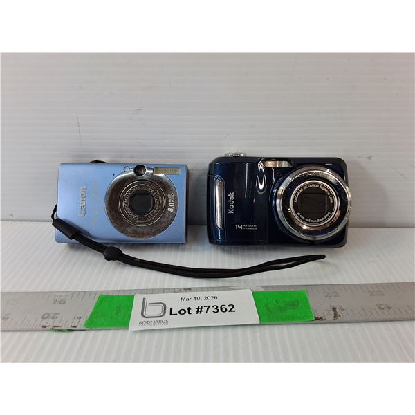 Kodak & Canon Digital Cameras- As Is