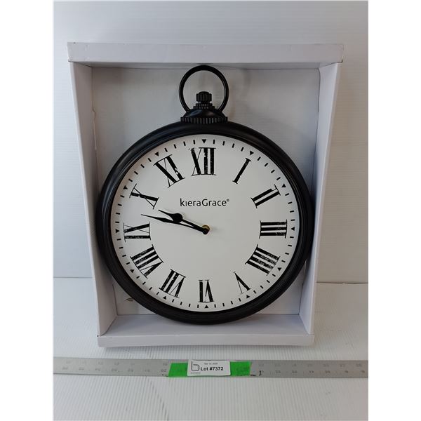 Kiera Grace Plastic Wall Clock 16"- Appears NIB