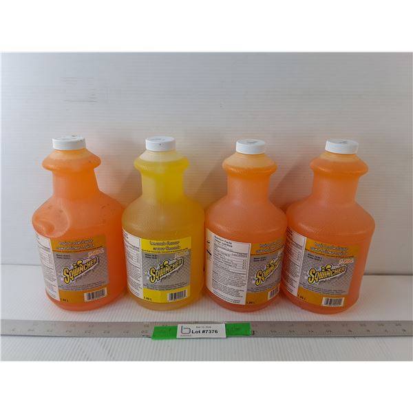 (4) Bottles of Sqwincher Sports Drink Concentrate, Cannot Ship