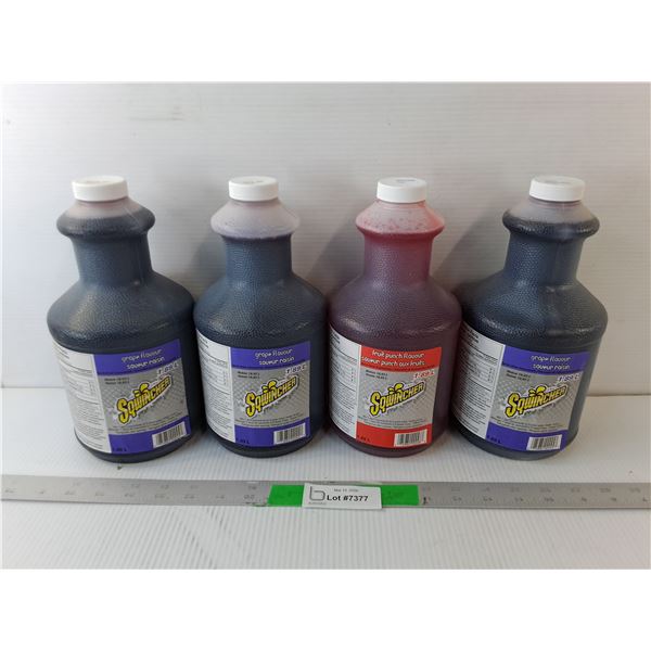 (4) Bottles of Sqwincher Sports Drink Concentrate, Cannot Ship