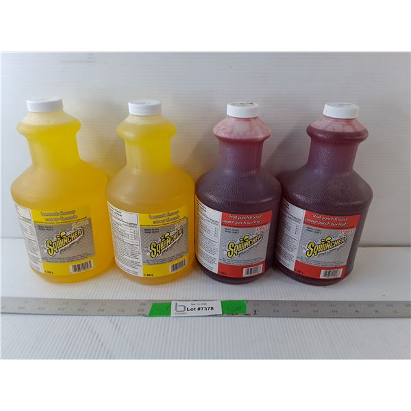 (4) Bottles of Sqwincher Sports Drink Concentrate, Cannot Ship