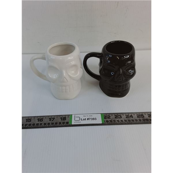 (2) Skull Mugs