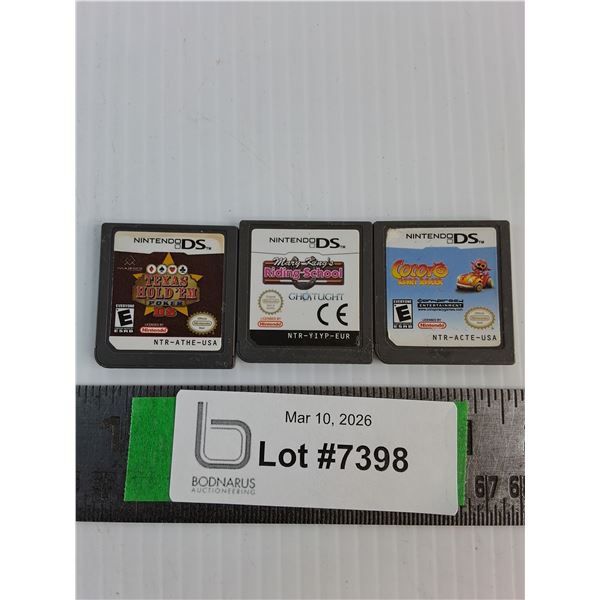 (3) Ds Nintendo Games- Poker