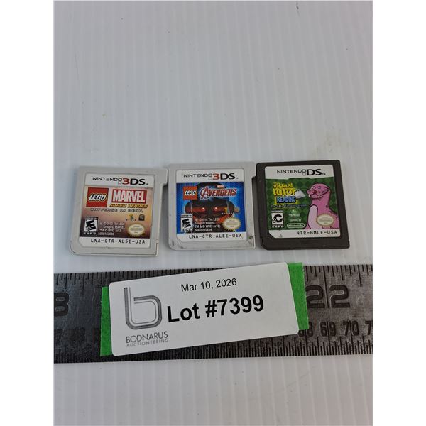 Nintendo 3Ds & (2) Ds Games- Lego