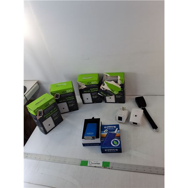 Dry Vaporizer- Used, (6) Indoor Wi-Fi Outlets/Plugs, Seat Belt Extender