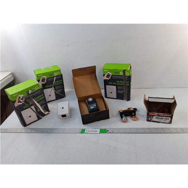 (3) Wi-fi Outlets, Side Post Knife Battery Switch Kit & Single- Gas Detector