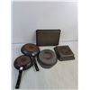 Image 4 : (2) Heat Mastery Up To 9.5", Various Baking Sheets Different Shapes Up To 13"x9.5"