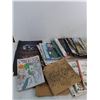 Image 4 : Small Laundry Hamper 14"x14"x11", File Caddy 13.5"x10"x10", Various Coloring Books (Some Used)