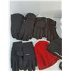 Image 2 : (3) Pairs Of Gloves- XL & Approx S, (3)Toques, Winter Face Mask, Organizer 14.5"x8.5"