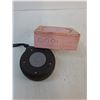 Image 4 : (2) Small Speakers- Power On, Beads, Small Umbrella, Three Drawer Metal Storage Container 12.5"x7"x8