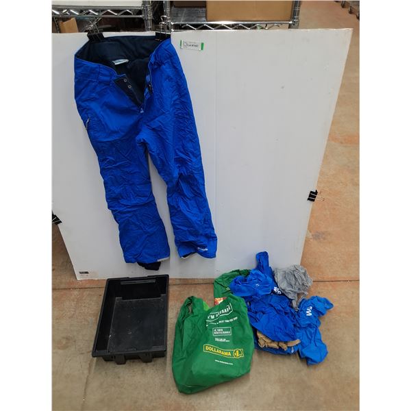 Columbia Snow Pants- S, Small Tote 15''12''x6'', Groceries Bags