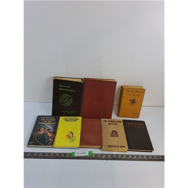 (8) Books- Aircraft Maintenance, The Gentleman From Virginia, Mystery Of The Spiral Bridge, Jean Val