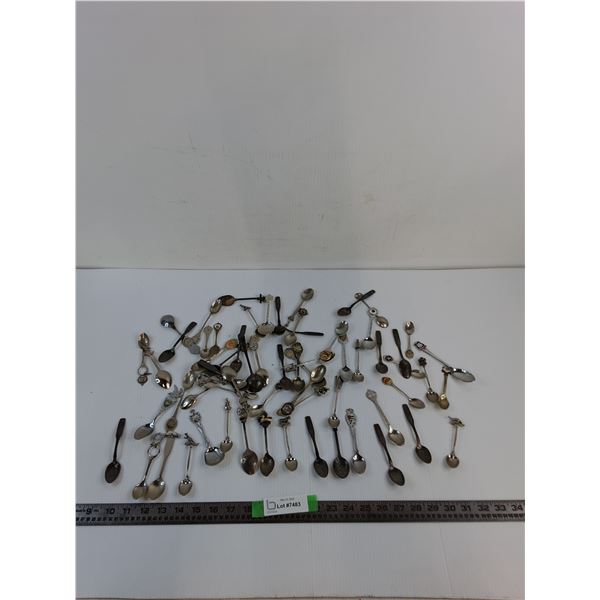 Various Metal Souvenir Spoons