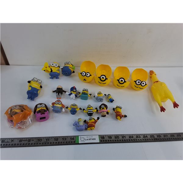 Various Minion Children's Toys & Rubber Chicken