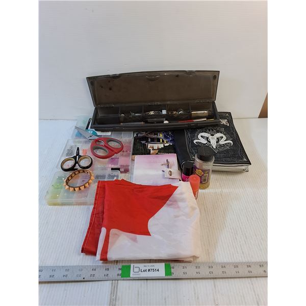 Assorted  - Craft Supplies,  Flag, Misc