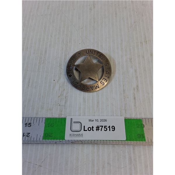 US Marshal Badge - Prop Jewelry