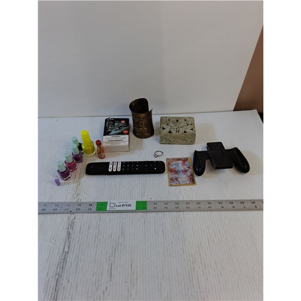 Assorted  - Pokémon Card, Bracelet,  Box, E-Cig, Nail Polish - PICK UP