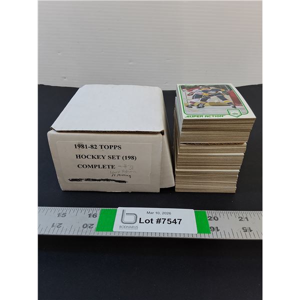 Hockey Cards- 1981-82 Topps