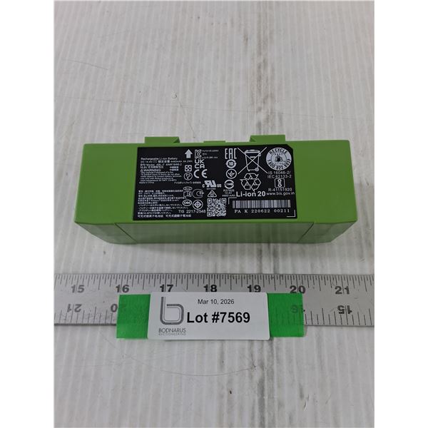 14.4V Lithium Rechargeable Battery, As Is - PICK UP ONLY