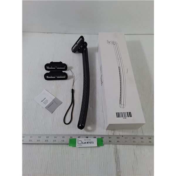 During Back and Body Hair Shaver Razor, w/ Extra Blades & Instructions