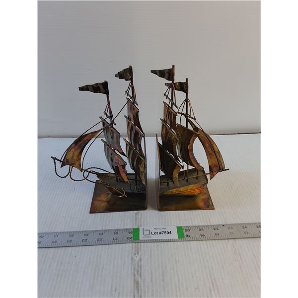 Ship Themed Book Ends